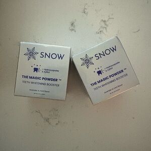 Snow Teeth Whitening Booster Powder unopened/brand new 2-pack